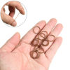 Picture of 1000 Mini Rubber Bands Soft Elastic Bands for Kid Hair Braids Hair (Dark Brown)