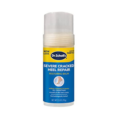Picture of Dr. Scholl’s Severe Cracked Heel Repair Restoring Balm 2.5oz, with 25% Urea for Dry, Cracked Feet, Heals and Moisturizes for Healthy Looking Feet, Foot Care, Epsom Salt Soothes, Safe for Diabetics