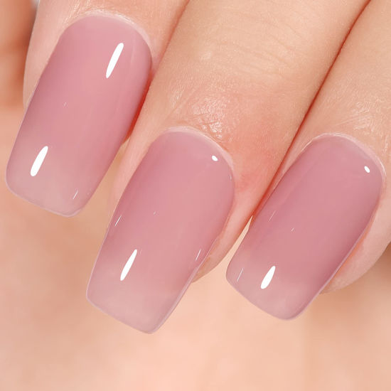 BORN PRETTY Jelly Nude Pink Gel Nail Polish Glitter Gel Polish Milky Sheer  Shimmer Iridescent Holographic Gel Nail Polish Crystal Transparent  Translucent Natural Gel Polish Nail Art Varnish Collection - Walmart.com