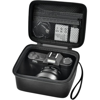 Picture of Vlogging Camera Case Compatible with Femivo/for IWEUKJLO/for VETEK/for OIEXI 4K 48MP Digital Cameras for Youtube. Vlog Camera Carrying Storage for Lens, Cable and Other Accessories (Box Only)