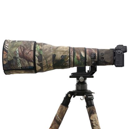 Picture of ROLANPRO Waterproof Lens Camouflage Coat for Nikon Z 800mm f6.3 VR S Camouflage Rain Cover Lens Protective Sleeve Guns Case Clothing, #23 Brown