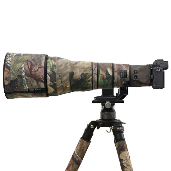 Picture of ROLANPRO Waterproof Lens Camouflage Coat for Nikon Z 800mm f6.3 VR S Camouflage Rain Cover Lens Protective Sleeve Guns Case Clothing, #23 Brown