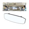Picture of Car Rear View Mirror, 12 Inch Car Interior Panoramic Convex Rearview Mirror, Clip-On HD Wide Angle Extended Curved Mirror, Reduce Blind Spot Effectively, Universal Car Accessories (Irregular White)