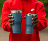 Picture of Beast 20 oz Tumbler Stainless Steel Vacuum Insulated Coffee Ice Cup Double Wall Travel Flask (Stormy Sky Blue)