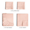 Picture of Full Size Sheet Set - Breathable & Cooling Sheets - Hotel Luxury Bed Sheets - Extra Soft - Deep Pockets - Easy Fit - 4 Piece Set - Wrinkle Free - Comfy - Lavender Pink Bed Sheets - Fulls Sheets - 4PC