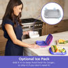 Picture of Bentgo® Kids Chill Lunch Box - Leak-Proof Bento Box with Removable Ice Pack & 4 Compartments for On-the-Go Meals - Microwave & Dishwasher Safe, Patented Design, 2-Year Warranty (Electric Violet)