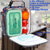 Picture of FlowFly Kids Lunch box Insulated Soft Bag Mini Cooler Back to School Thermal Meal Tote Kit for Girls, Boys, Football