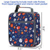 Picture of FlowFly Kids Lunch box Insulated Soft Bag Mini Cooler Back to School Thermal Meal Tote Kit for Girls, Boys, Football