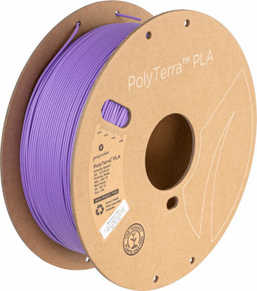 Picture of Polymaker Matte PLA Filament 1.75mm Lavender Purple, 1.75 PLA 3D Printer Filament 1kg - PolyTerra 1.75 PLA Filament Matte Light Purple 3D Printing Filament (1 Tree Planted)