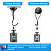 Picture of MIKEDE Black Magnetic Hooks Heavy Duty, 60 lb+ Strong Swivel Swing Neodymium Magnetic Hooks for Hanging, Strong Magnetic Hanger for Cruise Cabins, Locker, Toolbox, Home, Kitchen - Pack of 10