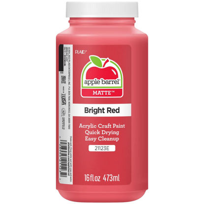 Picture of Apple Barrel Acrylic Paint in Assorted Colors (16 Ounce), 21123 Bright Red