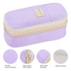 Picture of Dugio Big Pencil Case Large Capacity Pencil Bag with Zipper Pencil Pouch for Girls Boys Kids Adults Stationery Pencil Pen Case Organizer for School Office Purple