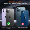 Picture of SPIDERCASE Designed for iPhone 12 Case/iPhone 12 Pro Case, [10 FT Military Grade Drop Protection] [with 2 pcs Tempered Glass Screen Protector] Protective Cover for iPhone 12/12 Pro (Teal)