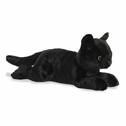 Picture of Aurora® Adorable Flopsie™ Twilight Cat™ Stuffed Animal - Playful Ease - Timeless Companions - Black 12 Inches
