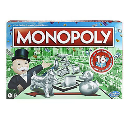 Picture of Monopoly Game, Family Board Game for 2 to 6 Players, Monopoly Board Game for Kids Ages 8 and Up, Includes Fan Vote Community Chest Cards