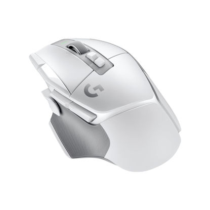 Picture of Logitech G502 X LIGHTSPEED Wireless mouse with LIGHTFORCE hybrid optical-mechanical switches, HERO 25K gaming sensor, compatible with PC - macOS/Windows -Non-RGB , White