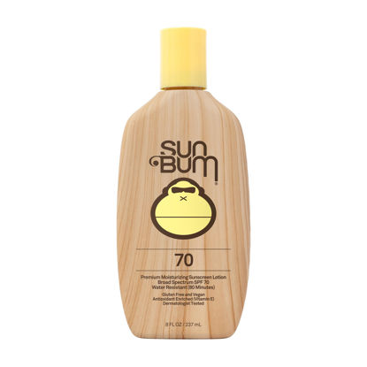 Picture of Sun Bum Original SPF 70 Sunscreen Lotion | Vegan and Hawaii 104 Reef Act Compliant (Octinoxate & Oxybenzone Free) Broad Spectrum Moisturizing UVA/UVB Sunscreen with Vitamin E | 8 oz