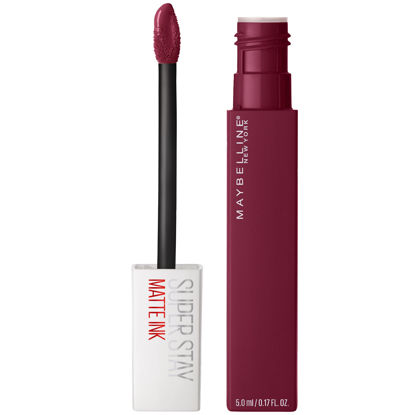 Picture of Maybelline New York Super Stay Matte Ink Liquid Lipstick Makeup, Long Lasting High Impact Color, Up to 16H Wear, Founder, Cranberry Red, 1 Count