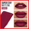 Picture of Maybelline New York Super Stay Matte Ink Liquid Lipstick Makeup, Long Lasting High Impact Color, Up to 16H Wear, Founder, Cranberry Red, 1 Count