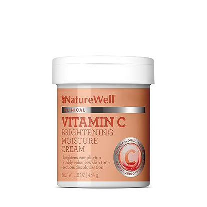 Picture of NATURE WELL 2.0 Vitamin C Brightening Moisture Cream for Face, Body, & Hands, Visibly Enhances Skin Tone, Helps Improve Overall Texture & Provides Lasting Hydration, 16 Oz (Packaging May Vary)
