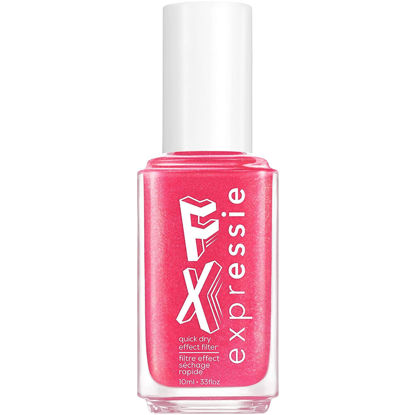 Picture of essie expressie FX Quick-Dry Vegan Nail Polish, Ethereal Glow, Red Glow, 0.33 Ounce