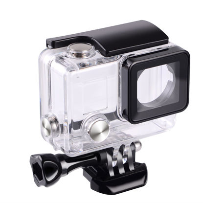Picture of Suptig Replacement Waterproof Case Protective Housing for GoPro Hero 4, Hero 3+, Hero3 Outside Sport Camera for Underwater Use - Water Resistant up to 147ft (45m)