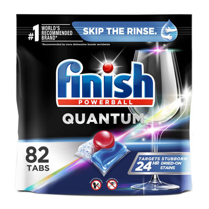 Picture of Finish - Quantum - 82ct - Dishwasher Detergent - Powerball - Ultimate Clean & Shine - Dishwashing Tablets - Dish Tabs (Packaging May Vary)