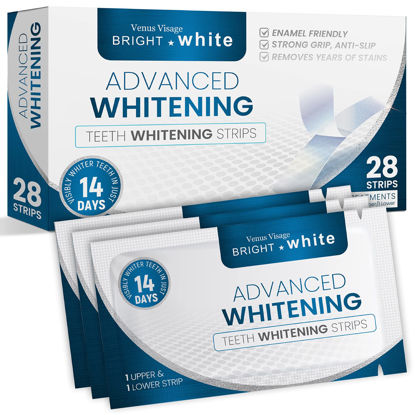 Picture of Venus Visage Teeth Whitening Strips 28 Strips (14 Pack), Professional Effects, Dental Kits, Teeth Whitening Strip Kit, Reduced Sensitivity White Strips for Teeth Whitening, Whitening Strips Kit (Mint)