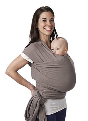 Picture of Boba Baby Wrap Carrier Newborn to Toddler - Stretchy Baby Wraps Carrier - Baby Sling - Hands-Free Baby Carrier Wrap - Baby Carrier Sling - Baby Carrier Newborn to Toddler 7-35 lbs (Grey)