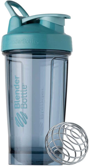 Picture of BlenderBottle Shaker Bottle Pro Series Perfect for Protein Shakes and Pre Workout, 24-Ounce, Cerulean Blue