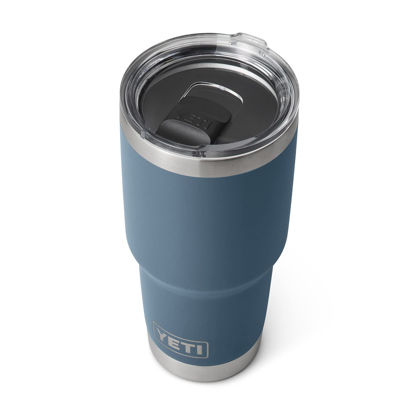 Picture of YETI Rambler 30 oz Tumbler, Stainless Steel, Vacuum Insulated with MagSlider Lid, Nordic Blue