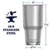 Picture of YETI Rambler 30 oz Tumbler, Stainless Steel, Vacuum Insulated with MagSlider Lid, Nordic Blue