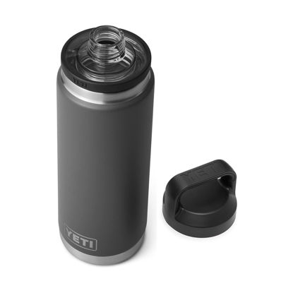 Picture of YETI Rambler 26 oz Bottle, Vacuum Insulated, Stainless Steel with Chug Cap, Charcoal