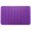Picture of MicoYang Silicone Dish Drying Mat for Multiple Usage,Easy clean,Eco-friendly,Heat-resistant Silicone Mat for Kitchen Counter or Sink,Refrigerator or Drawer Liner Purple XXXL 28 inches x 18 inches