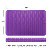 Picture of MicoYang Silicone Dish Drying Mat for Multiple Usage,Easy clean,Eco-friendly,Heat-resistant Silicone Mat for Kitchen Counter or Sink,Refrigerator or Drawer Liner Purple XXXL 28 inches x 18 inches