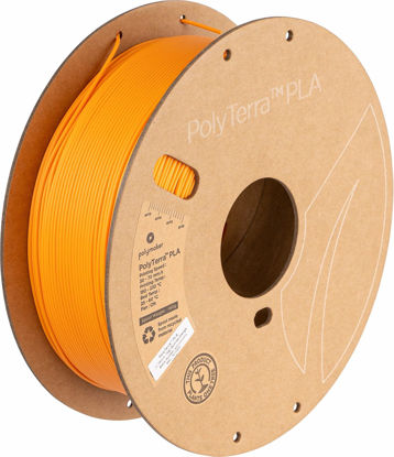 Picture of Polymaker Matte PLA Filament 1.75mm Orange, 1.75 PLA 3D Printer Filament 1kg - PolyTerra 1.75 PLA Filament Matte Orange 3D Printing Filament (1 Tree Planted)