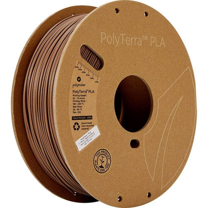 Picture of Polymaker Matte PLA Filament 1.75mm Army Brown, 1.75 PLA 3D Printer Filament 1kg - PolyTerra 1.75 PLA Filament Matte Light Brown 3D Printing Filament (1 Tree Planted)