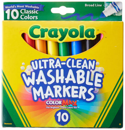 Picture of Crayola Ultraclean Broadline Classic Washable Markers (2-Pack)