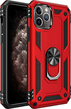 Picture of iPhone 11 pro max Case [ Military Grade ] 15ft. Drop Tested Protective Case | Kickstand | Compatible for Apple iPhone 11 pro max 6.5 Inch-Red