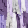 Picture of PartyWoo Crepe Paper Streamers 6 Rolls 492ft, Pack of Metallic Silver, Light Purple, Lilac, Lavender Purple, White Crepe Paper for Birthday Decorations, Baby Shower Decorations (1.8 Inch x 82 Ft/Roll)