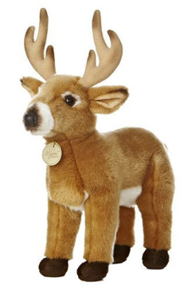 Picture of Aurora® Adorable Miyoni® Deer Stuffed Animal - Lifelike Detail - Cherished Companionship - Brown 14 Inches