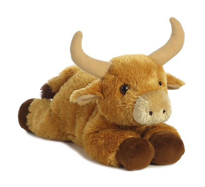 Picture of Aurora® Adorable Flopsie™ Toro Bull™ Stuffed Animal - Playful Ease - Timeless Companions - Brown 12 Inches