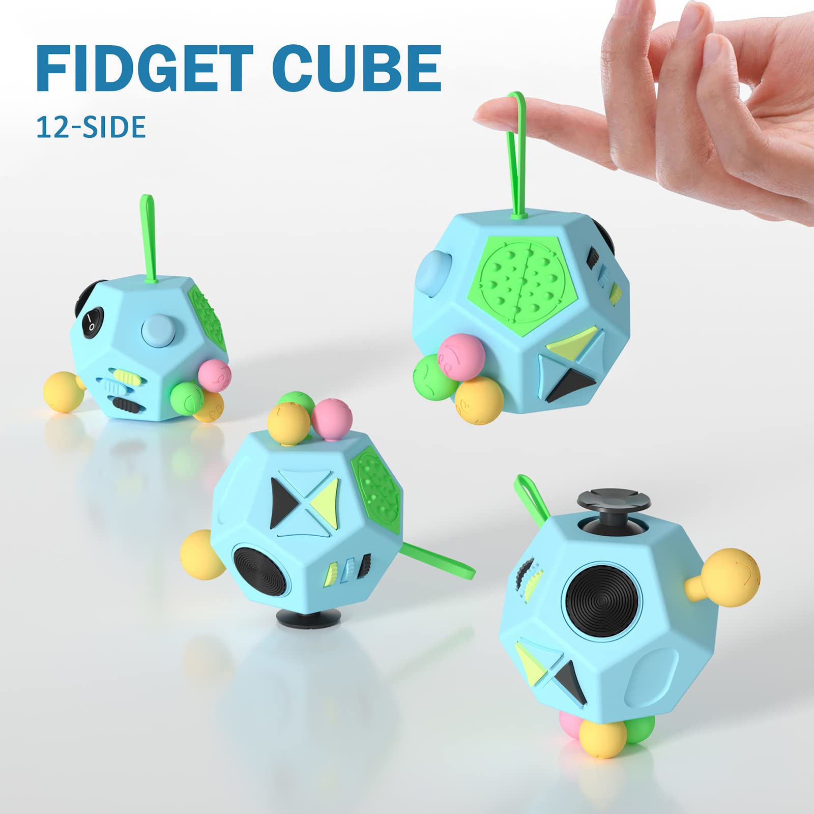 GetUSCart- Fidget Dodecagon -12-Side Fidget Cube Relieves Stress and ...
