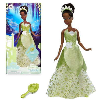 Picture of Disney Store Official Tiana Classic Doll for Kids, The Princess & The Frog, 11½ Inches, Includes Brush with Molded Details, Fully Posable Toy in Masquerade Gown - Suitable for Ages 3+ Toy Figure