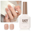 Picture of GAOY Jelly Nude Gel Nail Polish, 16ml Sheer Natural Translucent Gel Polish, UV Light Cure for Nail Art DIY, 1716 Neutral Nude