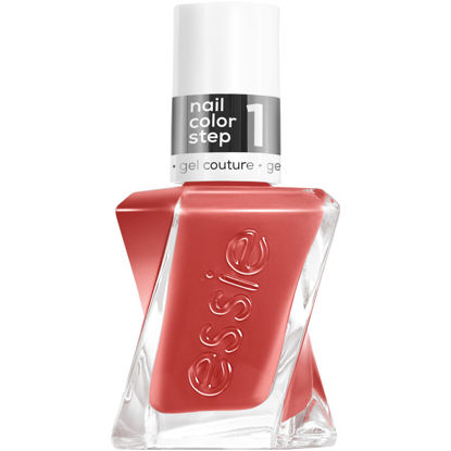 Picture of essie gel couture, Long-Lasting Nail Polish, 8-free Vegan, Fashion Freedom, Clay, Woven At Heart, 0.46 fl oz