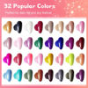 Picture of JODSONE Gel Nail Polish Starter Set Ribbon Glitter Gel Nail Summer Light Gel Nail Polish Winter Dark Nail Polish Glossy 35-Piece Multi-color Gel Nail Polish Set