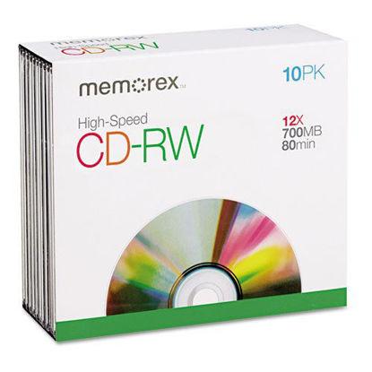Picture of CD-RW 10 PK JEWEL by TDK MfrPartNo 32020021948