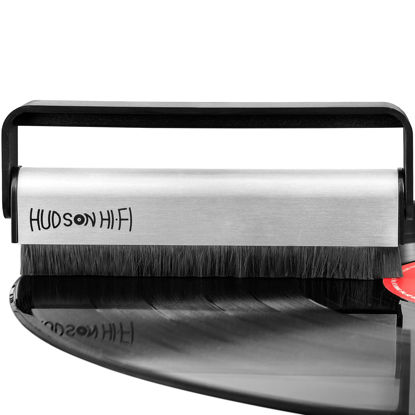 Picture of Hudson Hi-Fi Vinyl Record Cleaner Brush - Anti Static Brush for Vinyl Records - Gentle & Effective Record Cleaning Brush w/Carbon Fiber Bristles - Quality, Precision-Made Record Brush for LPs