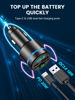 Picture of FM Transmitter for Car Bluetooth 5.3, RIWUSI [All-Metal] PD 30W & QC3.0 18W Fast Car Charger, Wireless FM Radio Car Kit Bluetooth Car Adapter, Noise Cancelling Hands-Free Call, Blue Light-Black
